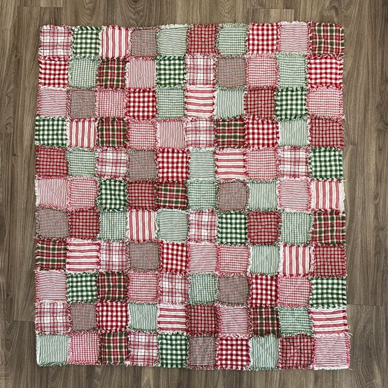  40 Rustic Christmas Charm Pack, 6 inch Precut Cotton Homespun  Fabric Squares by JCS : Everything Else