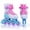 Pink & Blue, variant on Babyjoy Kids Inline Skates for Boys Girls, 4-Size Adjustable Illuminating Roller Skates Pink & Blue