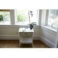 thumbnail image 6 of DecorTech Traditional Rectangular End Table with AC Power and USB Charging Ports, White, 6 of 12