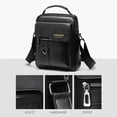 thumbnail image 5 of Omorc Men's Shoulder Messenger Bag Crossbody Briefcase Handbag PU Leather Satchel Bags, 5 of 22