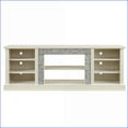 thumbnail image 4 of TV Furniture Traditional White MDF Entertainment Stand | Fits 75” TVs | 70”W, 4 of 13