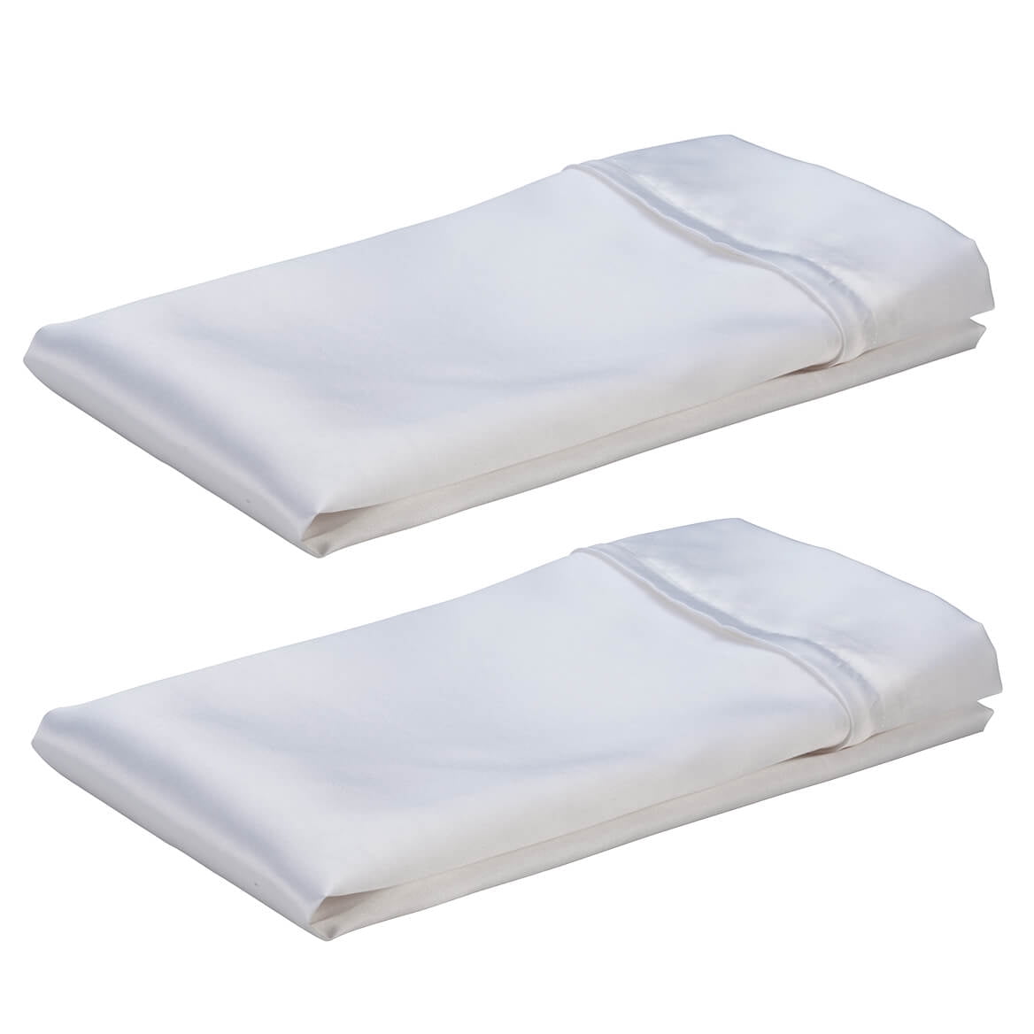 King Satin Pillowcase Set of 2, White