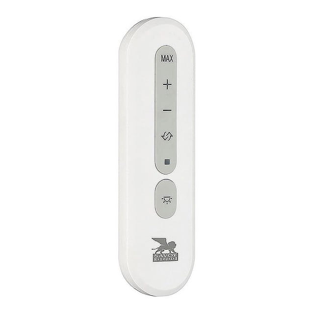 Savoy House 5" Plastic Universal Remote for AC Motor Ceiling Fan in White