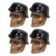 thumbnail image 2 of Tapas De Válvula De Neumático, Casco Tipo Calavera, Tapas De Aire Personalizadas Universales, Cubierta ABS + Cobre Para Coches, Bicicletas, SUV, Camiones, Motocicletas ANGGREK Negro, 2 of 8