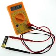 thumbnail image 4 of Voltage Tester, DT-830D Digital Multimeter with Buzzer Alarm Orange Case Voltage Amp Ohm Tester Probe DC AC LCD Overload, 4 of 4