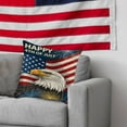 thumbnail image 4 of SLYNSHome 4th of July Pillow Covers Decorations 18x18 inch Memorial Day Patriotic American Flag Eagle Throw Pillowcase Independence Day Cushion Cover for Sofa Bed Car, 4 of 6