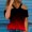 Red, variant on YHAJDS Women's Summer Tops Off Shoulder V Neck Gradient Print Short Sleeve Casual Blouse