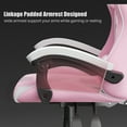thumbnail image 5 of Bigzzia Gaming Chair, Ergonomic Game Chair with Headrest & Lumbar Pillow, Pink, 5 of 11
