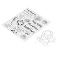 thumbnail image 3 of Die Cuts, TPR Carbon Steel Material Clear Stamps Light Weight Decorative Clear Imprint  For Envelopes For Diaries, 3 of 8