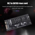 thumbnail image 2 of Peggybuy M2 To SATA3.0 SSD Adapter B Key Riser Board 22 Pin Support NGFF 2260 2280 M2 SSD, 2 of 9