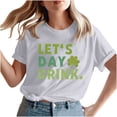 thumbnail image 4 of Meichang T-Shirts de la Saint-Patrick pour Femmes Trèfle à Quatre Feuilles Graphique T-Shirts Coupe Ample Manches Courtes Col Rond T-Shirts de Vacances, 4 of 7