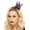 Black, variant on Leg Avenue Women's Mini Metal Filigree Crown Costume Head Piece