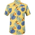 thumbnail image 2 of SSLR Mens Casual Button Down Shirts Short Sleeve Aloha Hawaiian Shirts, 2 of 7