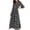 Black B, variant on Aueoeo Fall dresses for women , Fashion Casual Turndown Collar Dress Lantern Long Sleeve Women Printed Women's Dress Long Dresses