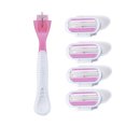 thumbnail image 5 of Jifuli 3-layer women's manual razor hair remover easily removes underarm and leg hair. Blue 8-blade head., 5 of 5