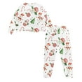 thumbnail image 5 of Yuyamidu Candy Canes Scoop Neck Pajamas Set for Women with Pockets 2 Pieces Snowman Long Sleeve Sleepwear Size M Christmas Pj Sets for Adults Casual Nightwear, 5 of 7