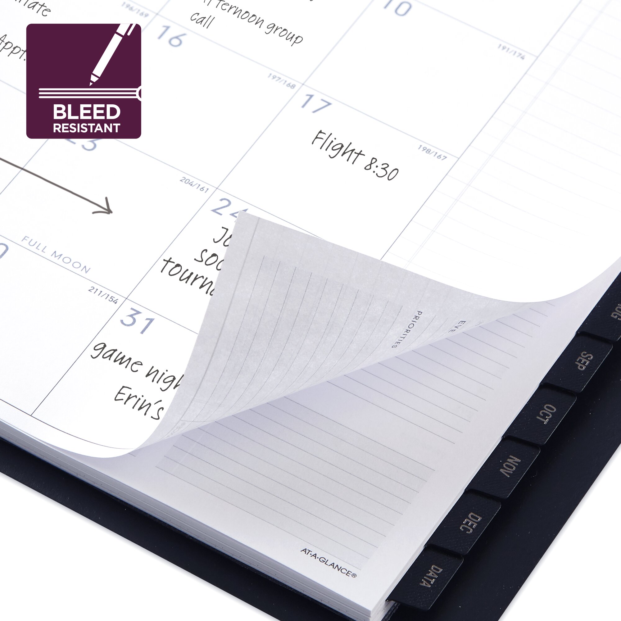 AT-A-GLANCE Contemporary Academic 2022-2023 Weekly Monthly Planner Black Small 5