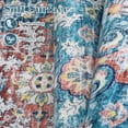 thumbnail image 4 of Hasoo 5' x 7' Area Rug for Living Room Boho Vintage Rug Non Slip Throw Rugs Floral Bedroom Rug, Blue/Pink, 4 of 6