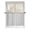 White Gray, variant on Sheer Curtains 72 Inches Long, Black Boho Semi Sheer Curtains Light Filtering Window Treatment, Vintage Abstract Striped Geometric Motifs Privacy Voile Drapes for Living Room Bedroom 52x72 Inch