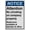 Warning Sign 1, variant on Weatherproof Vertical ANSI Elevator Sign (Attention No urinating on company property Restrooms available at elevator & office) 8 in" x 12 in" UV Resistant Indoor Outdoor Workplace Caution Sign