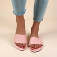 thumbnail image 5 of Summer Savings! Zpanxa Slippers for Women Summer Women Open Toe Beach Sandals Roman Casual Flat Shoes Slippers Flip Flops for Women Pink 38, 5 of 7