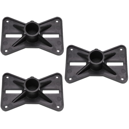 unbranded 3pcs Plastic Speaker Bracket Base Sound Support Holder Speaker Storage Base Speaker Stand Speaker Supplies (Black)