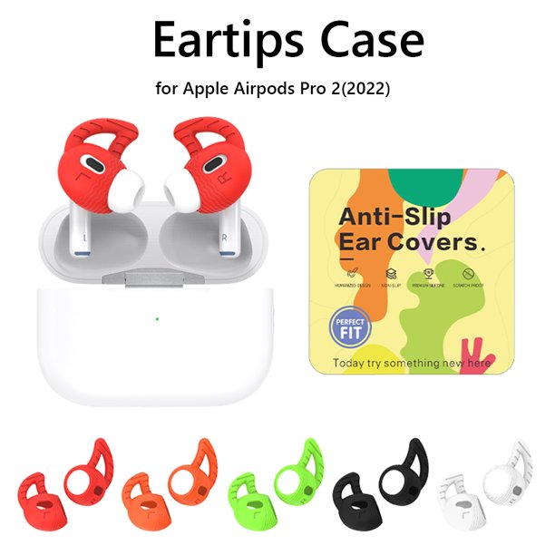 5 pares de fundas de silicona para auriculares antideslizantes para Apple Airpods Pro 2 (2022)