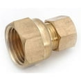 thumbnail image 2 of 750066-0406 Brass Compression Coupling Adapter, Lead-Free, 1/4 x 3/8-In. FPT - Quantity 1, 2 of 4