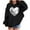 Black-A, variant on Kids Valentine Hoodies Long Sleeve Festival Print Pullover Tops Casual Loose Holiday Hooded Sweatshirts (11 Years, Navy-A)