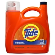 Tide Laundry Detergent Liquid with 6X Boosted Cleaning Power, Original Scent, 125 fl oz, 100 Loads