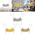 thumbnail image 1 of Hamaca para gatos Fernando 3 uds cómoda colgantes para dormir con correas ajustables Gris y amarillo, 1 of 8