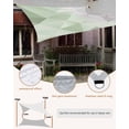 thumbnail image 5 of Sun Shade Sail 8x10Ft Sage Green and Grey Geometric Abstract 3D Art Uv Block Sunshade Canopy Outdoor Shade Cover Rectangle Shade Cloth For Patio Garden Yard Deck Pergola, 5 of 6
