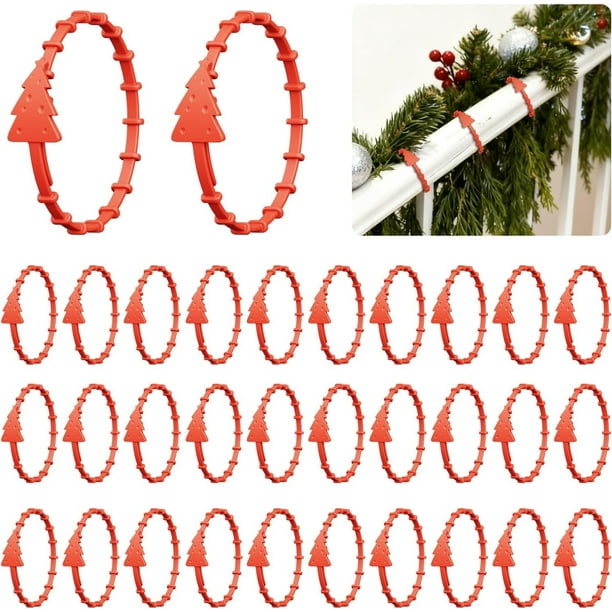 Bridas 30 bridas para barandillas de escaleras, guirnaldas de flores y otras herramientas de fijación decorativas. Rkxzt