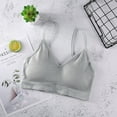 thumbnail image 2 of PEASKJP Plus Size Sports Bras for Women Strappy Sports Bra for Women Push Up Bra, Grey One Size, 2 of 3