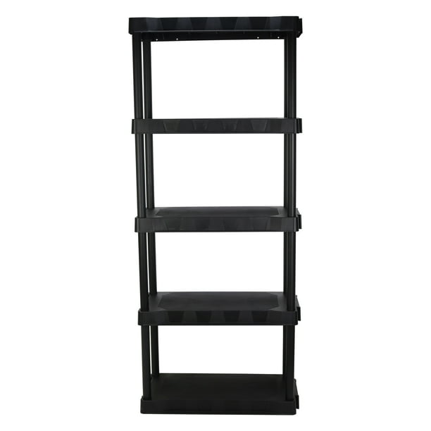 Hyper Tough 5Shelf Plastic Shelving Unit 30" (W) x 13.88" (D) x 73.9