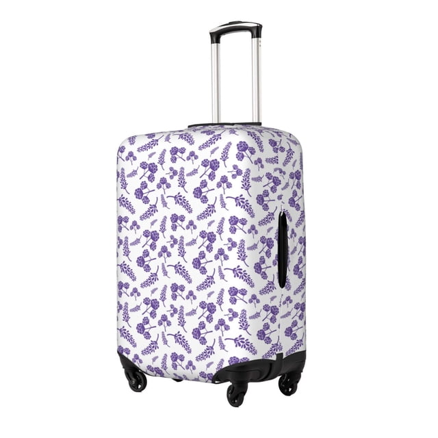 Fotbe Lavender Flowers Funda Protectora para Equipaje, Antirrayones y Resistente a la Suciedad, Compatible con Maletas de 18 a 32 Pulgadas-Medium