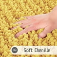 thumbnail image 2 of Luxury Bathroom Rug Mat 24x17, Extra Soft & Absorbent Bath Rugs, Non-Slip Plush Shaggy Bath Carpet, Machine Wash Dry, Bath Mats for Bathroom Floor, Tub and Shower, Yellow, 2 of 6