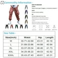 thumbnail image 2 of Godokuleh Men's Baggy Cargo Pants Drawstring Elastic Waist Flap Pocket Street Jogger Cargo Pants Red M, 2 of 4