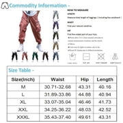 Godokuleh Men's Baggy Cargo Pants Drawstring Elastic Waist Flap Pocket Street Jogger Cargo Pants Brown 2XL