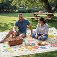 thumbnail image 5 of DEORAB 8'x 10' Outdoor Rug Chenille 3-Layers Patio Washable Mat Imitation Silicone Material Camping Porch Deck Carpet,SOFTWHITE, 5 of 9
