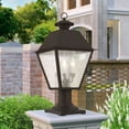 thumbnail image 3 of Livex Lighting Mansfield 3 Light Outdoor Post Lantern, 3 of 9