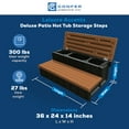 thumbnail image 2 of Confer Plastics Leisure Accents 36" Spa Hot Tub Storage Steps, Redwood, 2 of 9