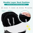 thumbnail image 4 of Pemberly Row 8 in 1 Baby High Chair Convertible Dining Booster Seat Black, 4 of 8
