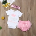 thumbnail image 4 of Barboteuse Justaucorps Combinaison Tutu Robe Vêtements Tenue pour Nouveau-Né Fille Princess, 4 of 5