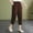 Brown, variant on Outfmvch Capri Pants for Women Palazzo Pants Summer Beach Vacation Wide Leg Crop Pants Women High Waisted Wide Leg Cotton Linen Pants Cotton Linen Casual Summer Drawstring Elastic Waist Black M-3XL