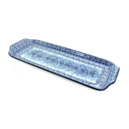 

Blue Rose Polish Pottery Joanna Bread Tray