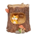 thumbnail image 3 of Maceta colgante de tocón de árbol y cactus suculentas de animales, maceta de resina para macetas, macetas de bonsái con un agujero, perfecto Perrito shamjiam  Maceta suculenta, 3 of 8