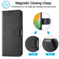 thumbnail image 5 of Galaxy A15 Wallet Case for Samsung Galaxy A15 Premium Luxury PU Leather Wallet Flip Magnetic Clasp Cover Retro A15 Case Credit Card Holder Kickstand Shockproof Case,
Black, 5 of 17