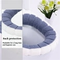 thumbnail image 4 of Toilet Seat Mat Soft Pad Washable Closestool Mat Warmer Cushion Bathroom No.09, 4 of 9