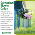 Galvanized Flower Caddy